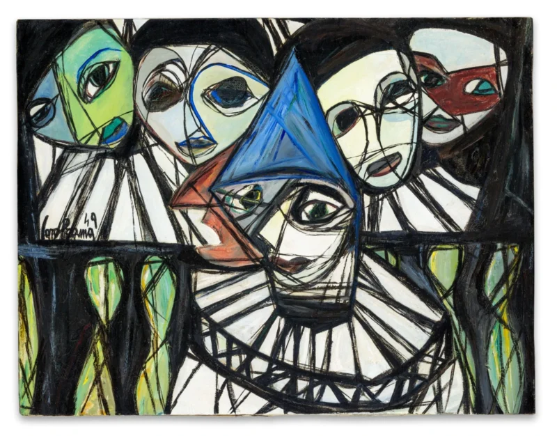 Carol Rama, Pagliacci (Clowns), 1949