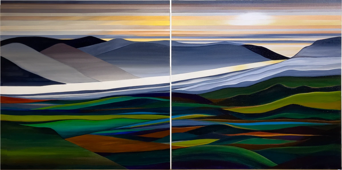 Rebecca Stenn, RUNNING STILL (Diptych), 2025
