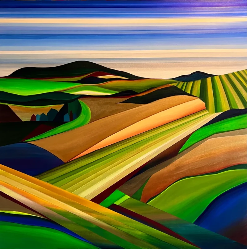 Rebecca Stenn, TRAIN RIDE FROM ROME TO FLORENCE, 2025
