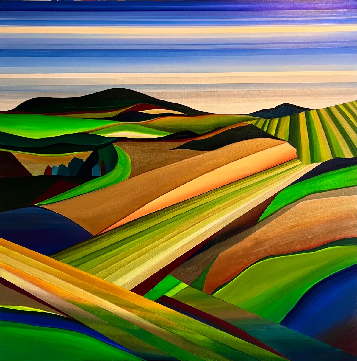 Rebecca Stenn, TRAIN RIDE FROM ROME TO FLORENCE, 2025