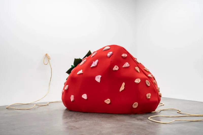 Installation shot from Eda Sütunç: Warm Rehearsal, @ SANATORIUM