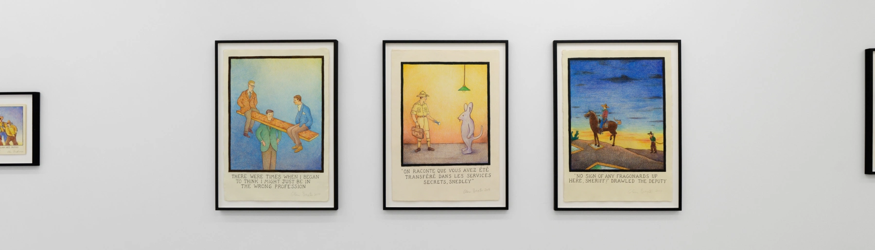 Image for Glen Baxter: The Response from the Parisian Art Critics is Swift and Decisive at Semiose
