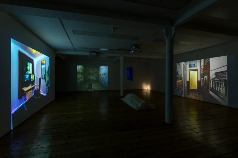 Installation shot from Gregor Schneider: Rheydt NOW, @ Sprovieri