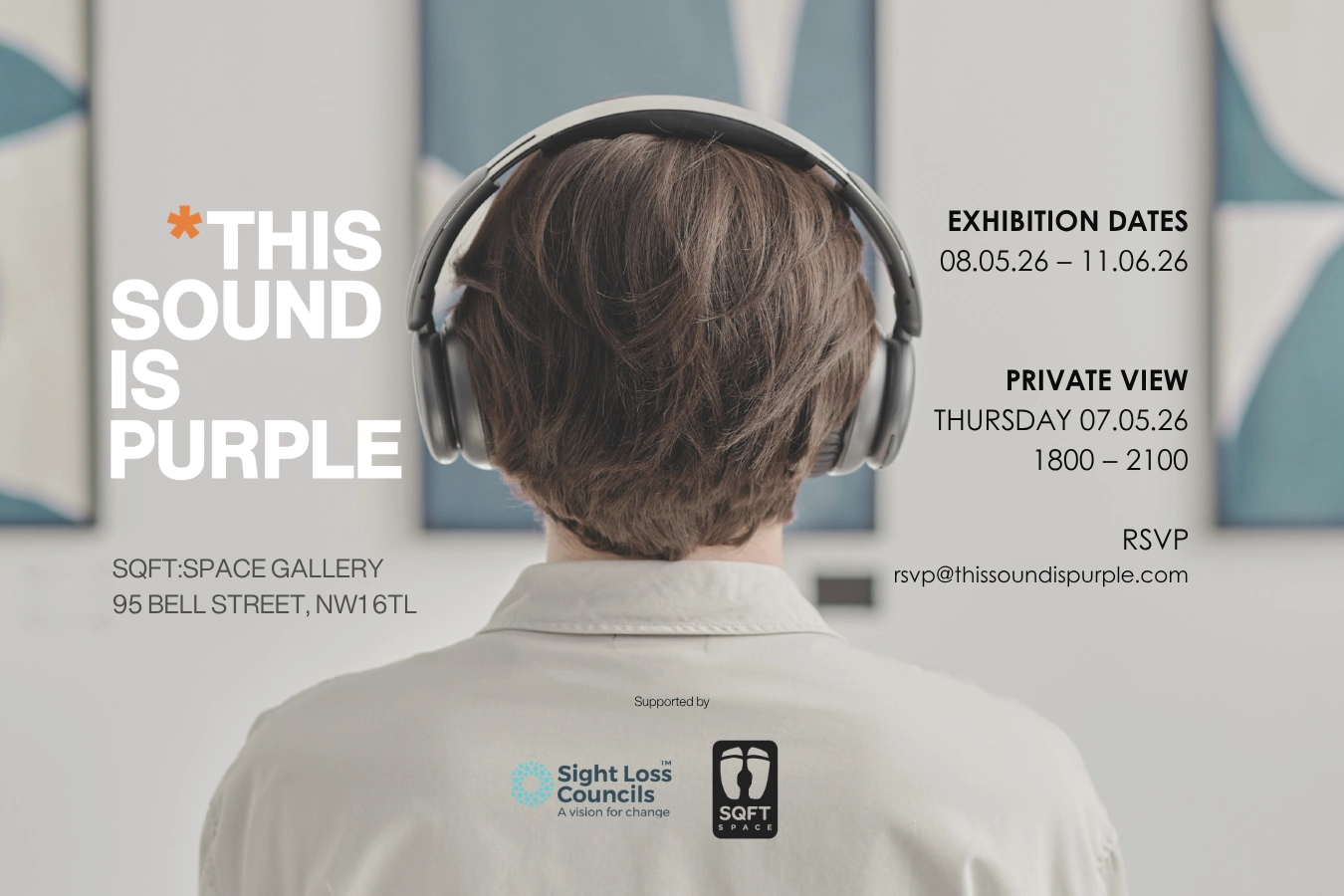 Image for *This Sound Is Purple, at SQFT:Space Gallery