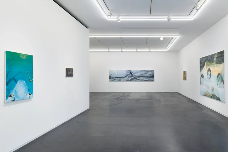 Installation shot from Hiroka Yamashita: 白気 White Veils, @ Taka Ishii Gallery