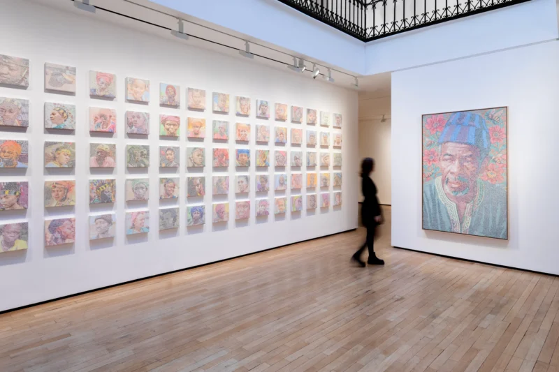 Installation shot from Alioune Diagne: Saytu, @ Templon