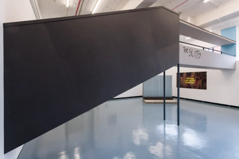 Installation shot from Ângela Ferreira: Slits are Girls, @ The Showroom