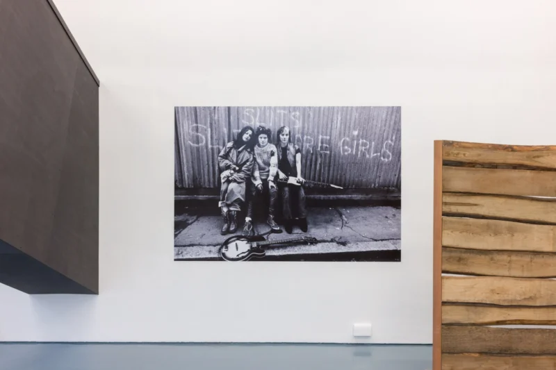 Installation shot from Ângela Ferreira: Slits are Girls, @ The Showroom