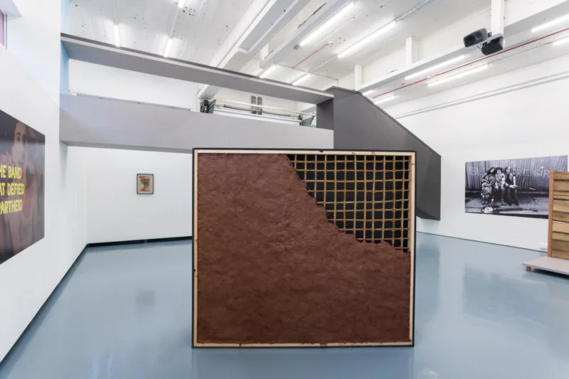 Installation shot from Ângela Ferreira: Slits are Girls, @ The Showroom