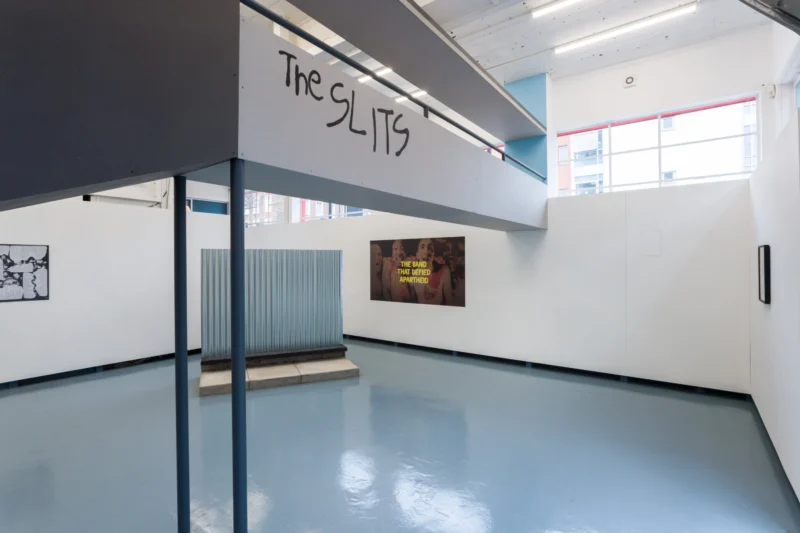 Installation shot from Ângela Ferreira: Slits are Girls, @ The Showroom