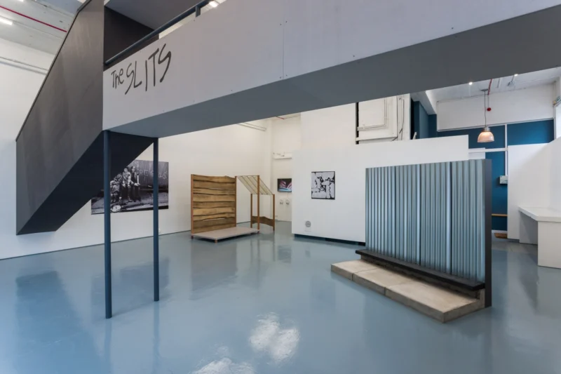 Installation shot from Ângela Ferreira: Slits are Girls, @ The Showroom