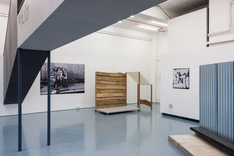 Installation shot from Ângela Ferreira: Slits are Girls, @ The Showroom