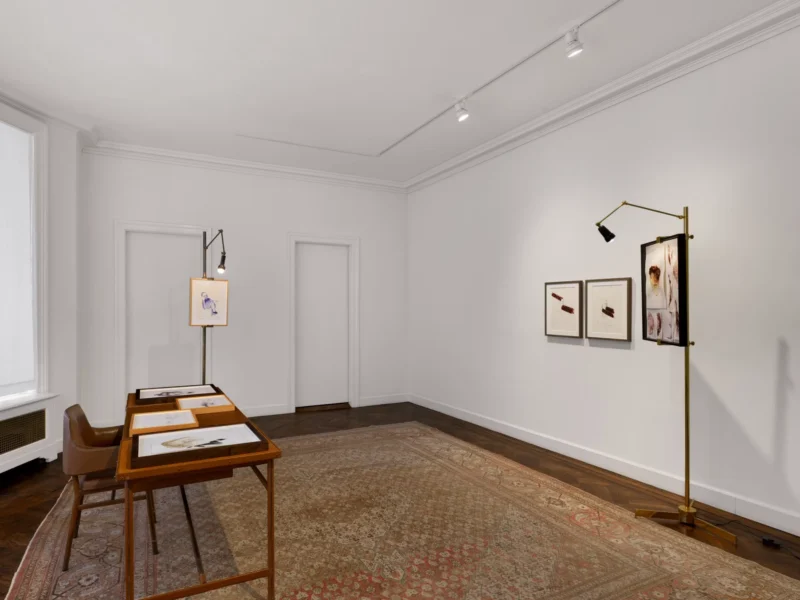 Installation shot from Enrico David: Works on Paper: 1995-2026, @ VeneKlasen