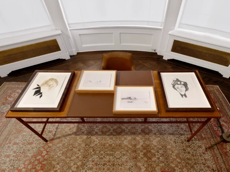 Installation shot from Enrico David: Works on Paper: 1995-2026, @ VeneKlasen
