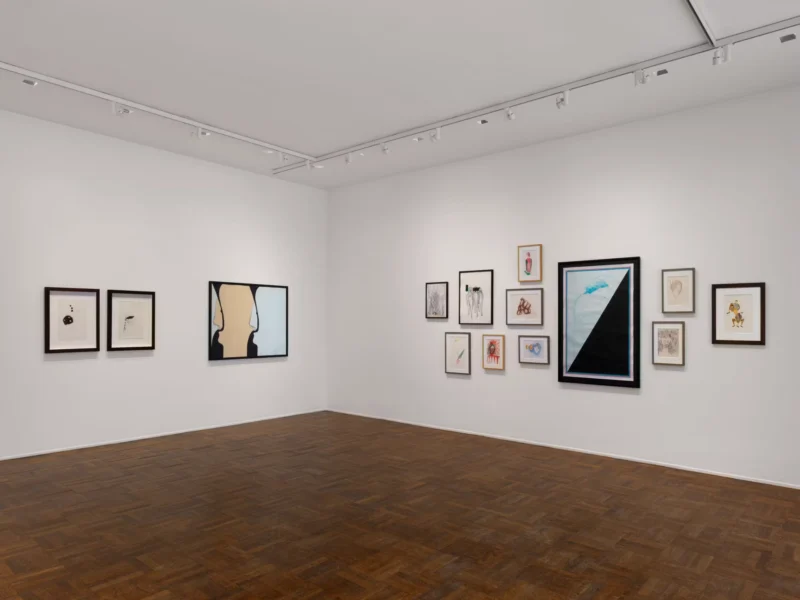 Installation shot from Enrico David: Works on Paper: 1995-2026, @ VeneKlasen