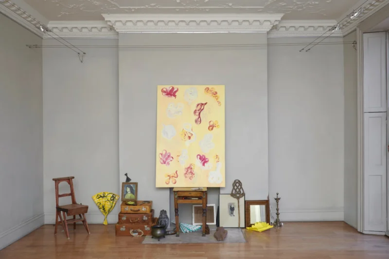 Installation shot from Mikey Cuddihy: Curious Yellow, @ domobaal