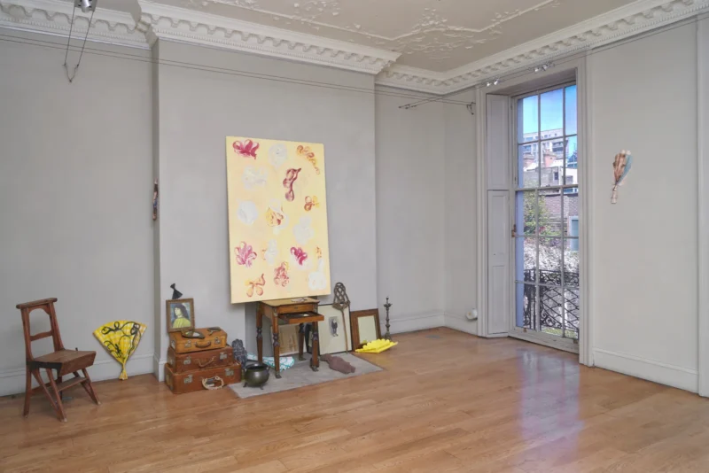 Installation shot from Mikey Cuddihy: Curious Yellow, @ domobaal