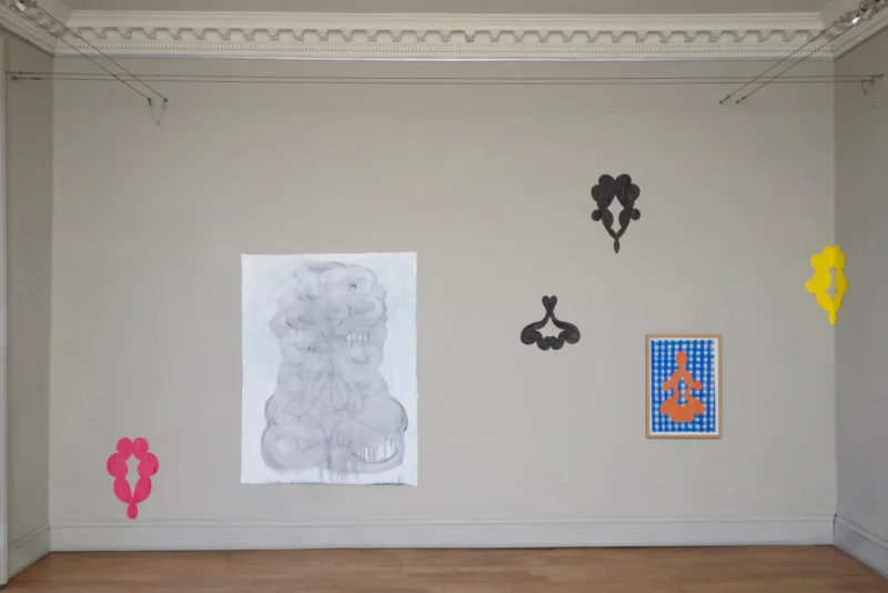 Installation shot from Mikey Cuddihy: Curious Yellow, @ domobaal