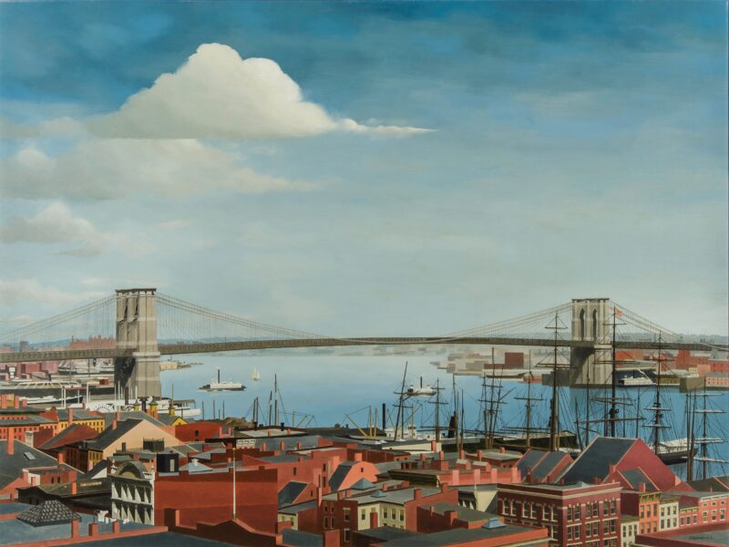 Unknown artist, The Brooklyn Bridge in 1892, 1965