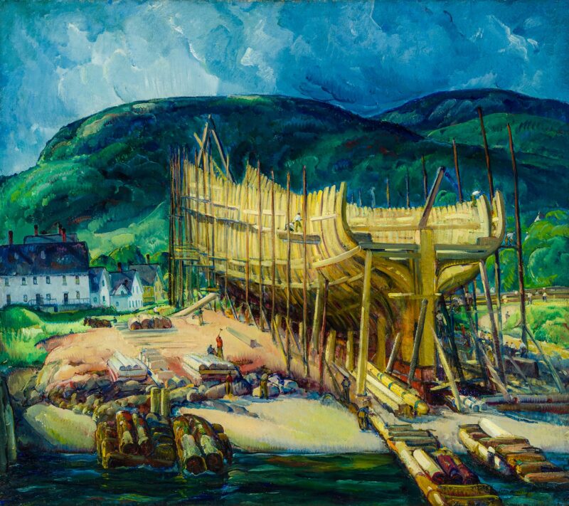Leon Kroll, Building the Ship, 1916
