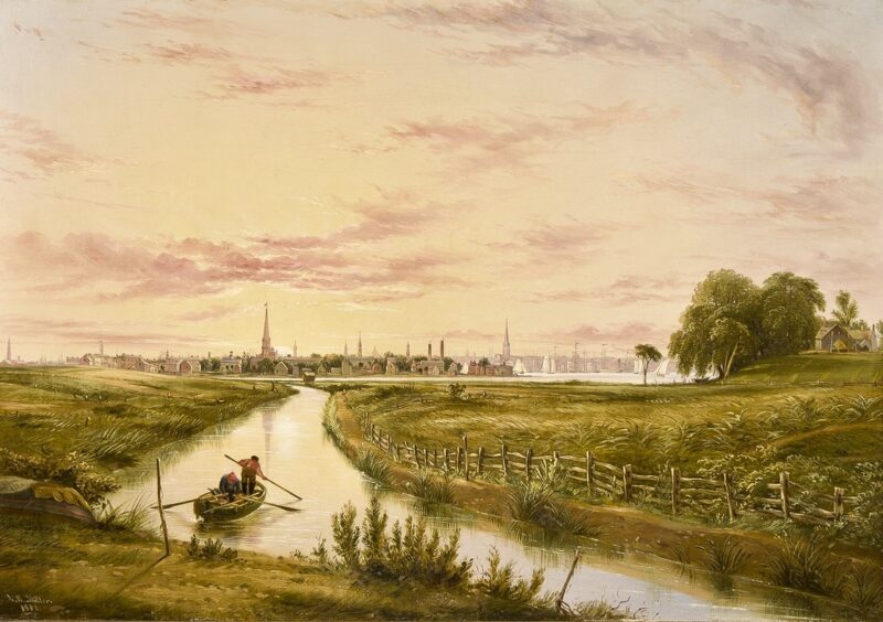 Unknown artist, New York from Hoboken, 1851