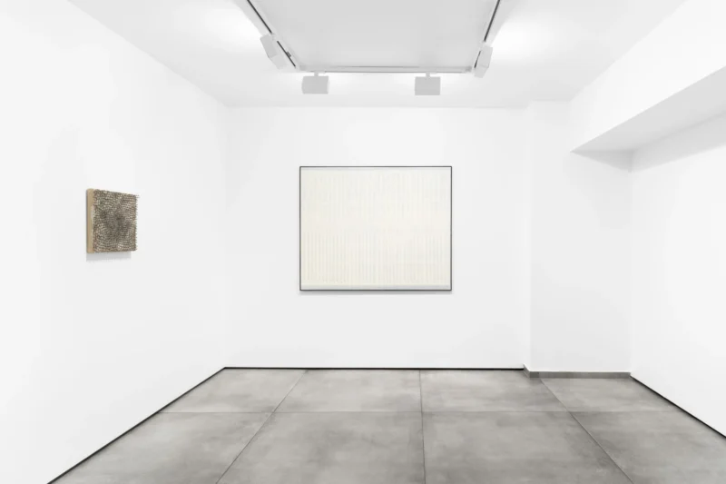Installation shot from Piene, Mack, Uecker - Light, Space and Time, @ Almine Rech
