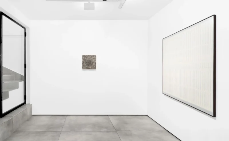 Installation shot from Piene, Mack, Uecker - Light, Space and Time, @ Almine Rech