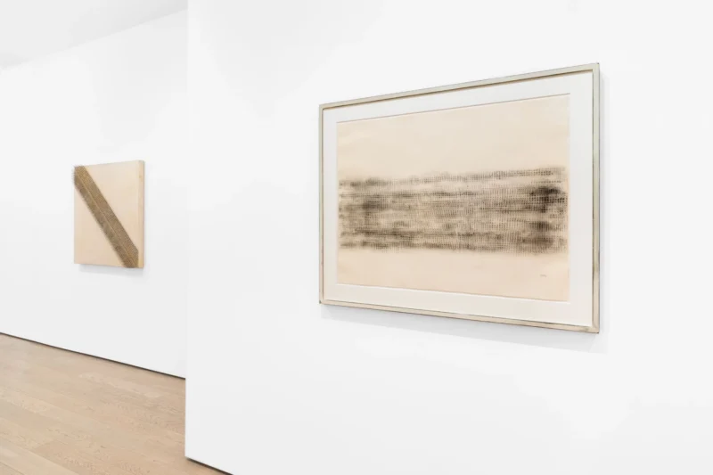 Installation shot from Piene, Mack, Uecker - Light, Space and Time, @ Almine Rech