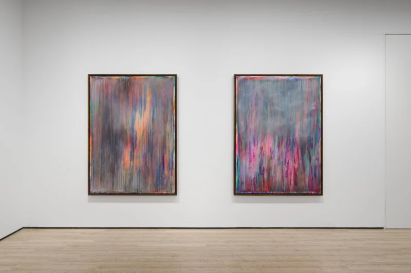 Installation shot from Thu-Van Tran: No Longer Day, Not Yet Night, @ Almine Rech