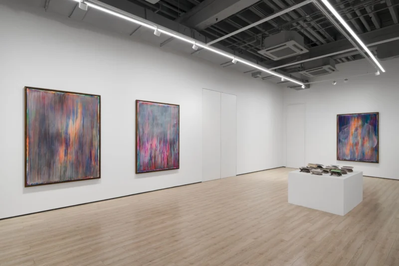 Installation shot from Thu-Van Tran: No Longer Day, Not Yet Night, @ Almine Rech