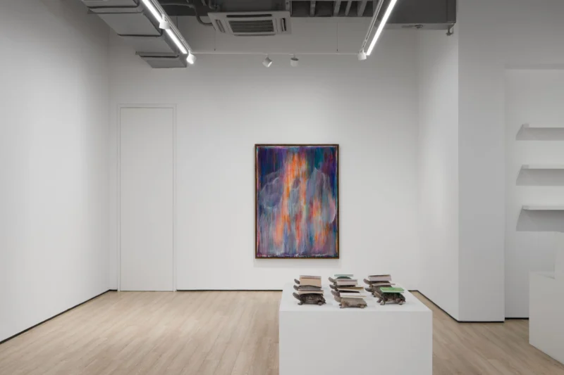 Installation shot from Thu-Van Tran: No Longer Day, Not Yet Night, @ Almine Rech