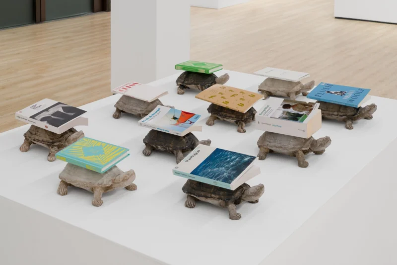 Installation shot from Thu-Van Tran: No Longer Day, Not Yet Night, @ Almine Rech