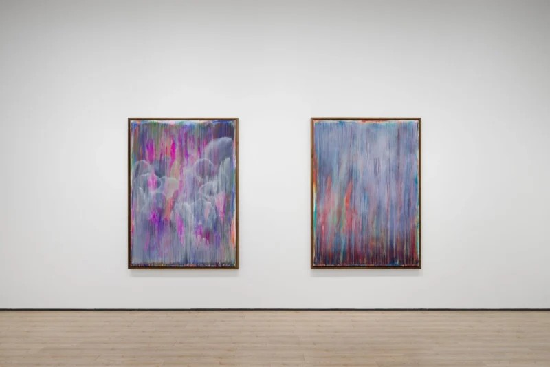 Installation shot from Thu-Van Tran: No Longer Day, Not Yet Night, @ Almine Rech