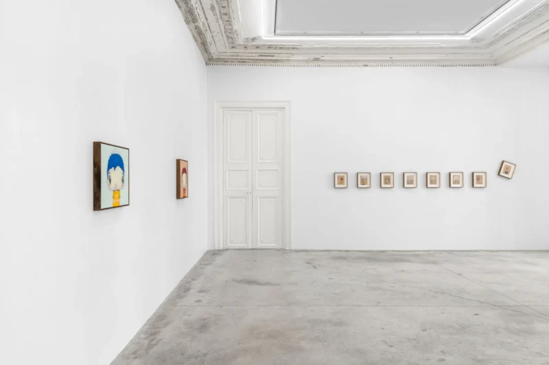 Installation shot from Javier Calleja: Curiously, @ Almine Rech