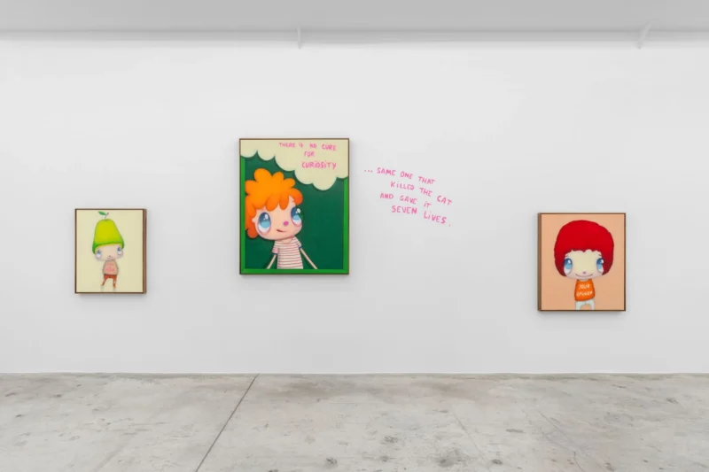 Installation shot from Javier Calleja: Curiously, @ Almine Rech