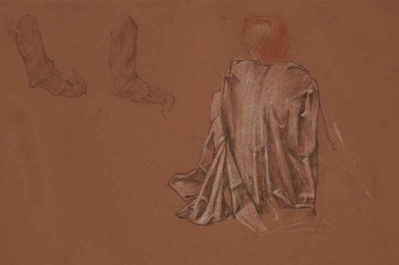 Edward Burne-Jones, Figure Study for the Last Sleep of Arthur in Avalon, after 1881