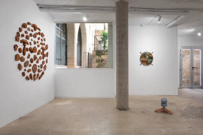 Installation shot from Estevan Davi: Pagan Tales: The Golden Moon, @ Baró Galeria