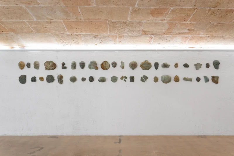 Installation shot from Estevan Davi: Pagan Tales: The Golden Moon, @ Baró Galeria