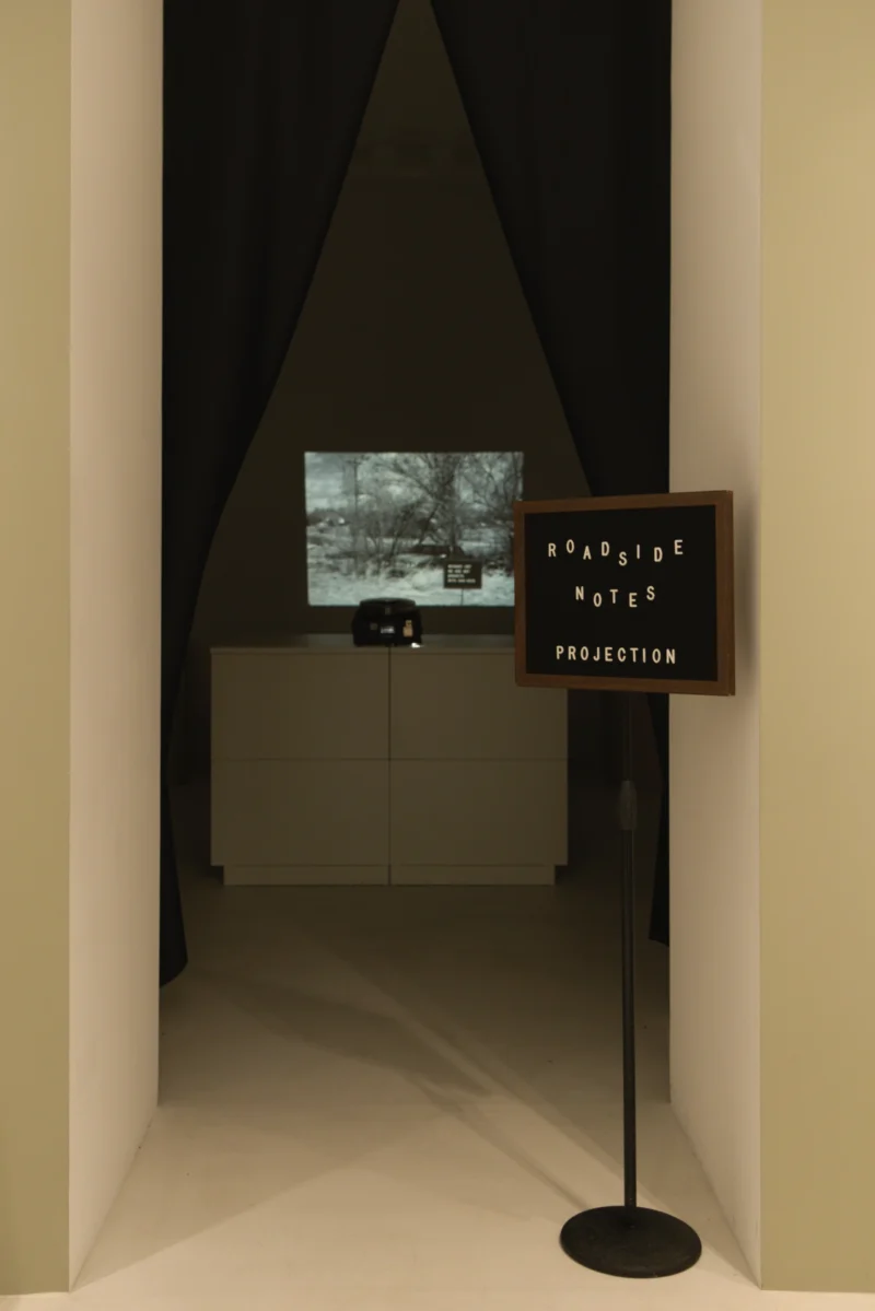 Installation shot from Rémi Noël: Poetry Wanted, @ Bigaignon