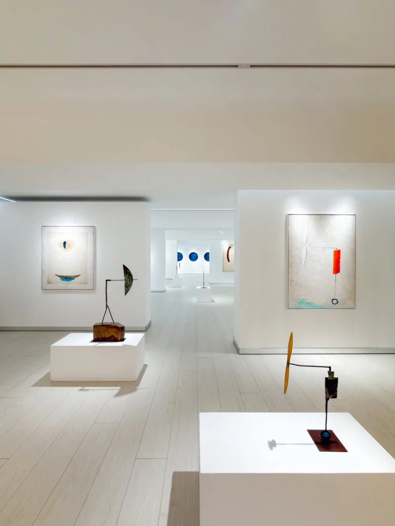 Installation shot from Josep Riera i Aragó: The Voyage of Life - Half-Century Journey into the Unknown, @ Bluerider ART