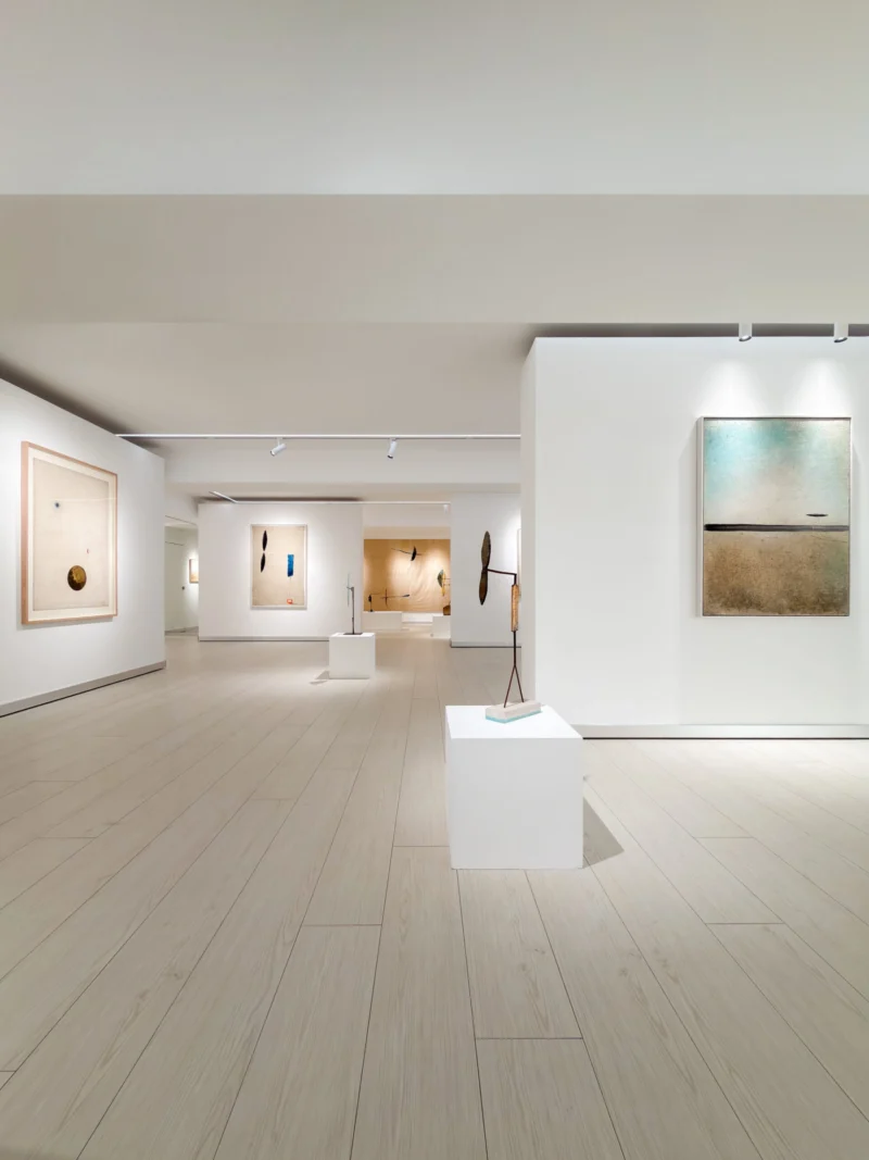 Installation shot from Josep Riera i Aragó: The Voyage of Life - Half-Century Journey into the Unknown, @ Bluerider ART