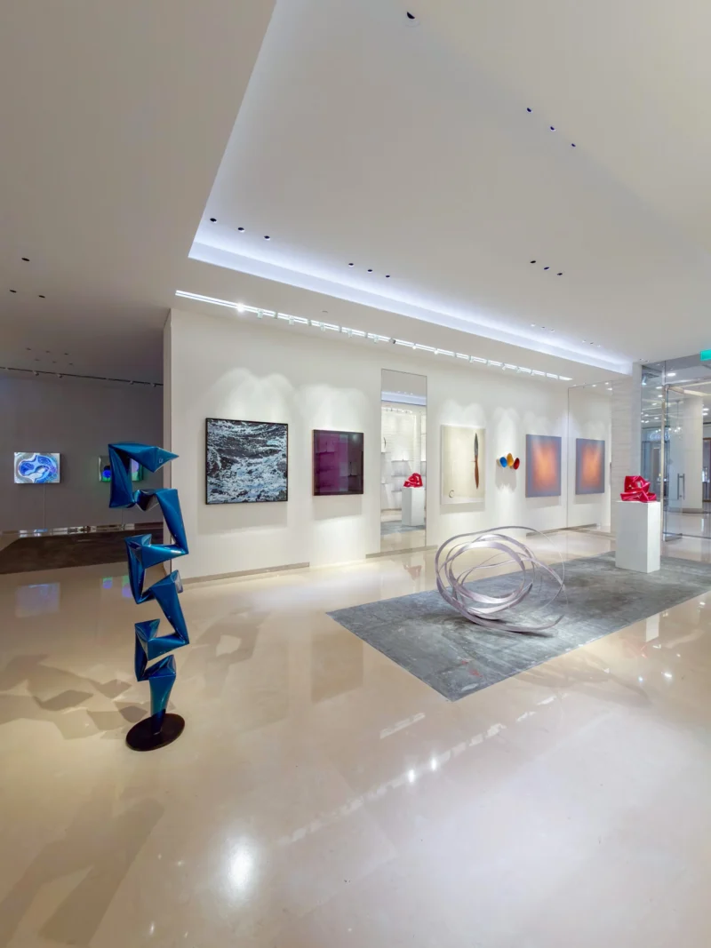 Installation shot from Butterflies of Light, @ Bluerider ART