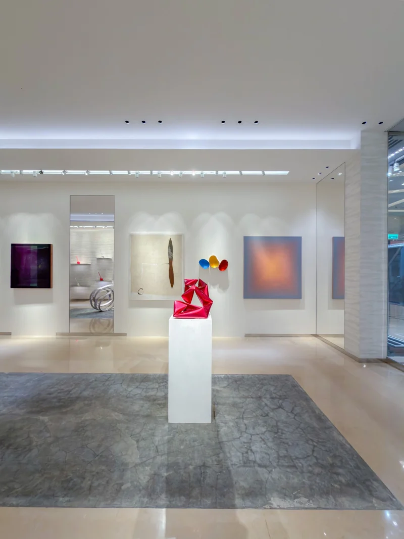 Installation shot from Butterflies of Light, @ Bluerider ART