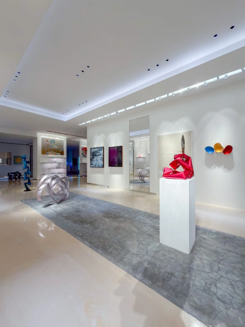 Installation shot from Butterflies of Light, @ Bluerider ART