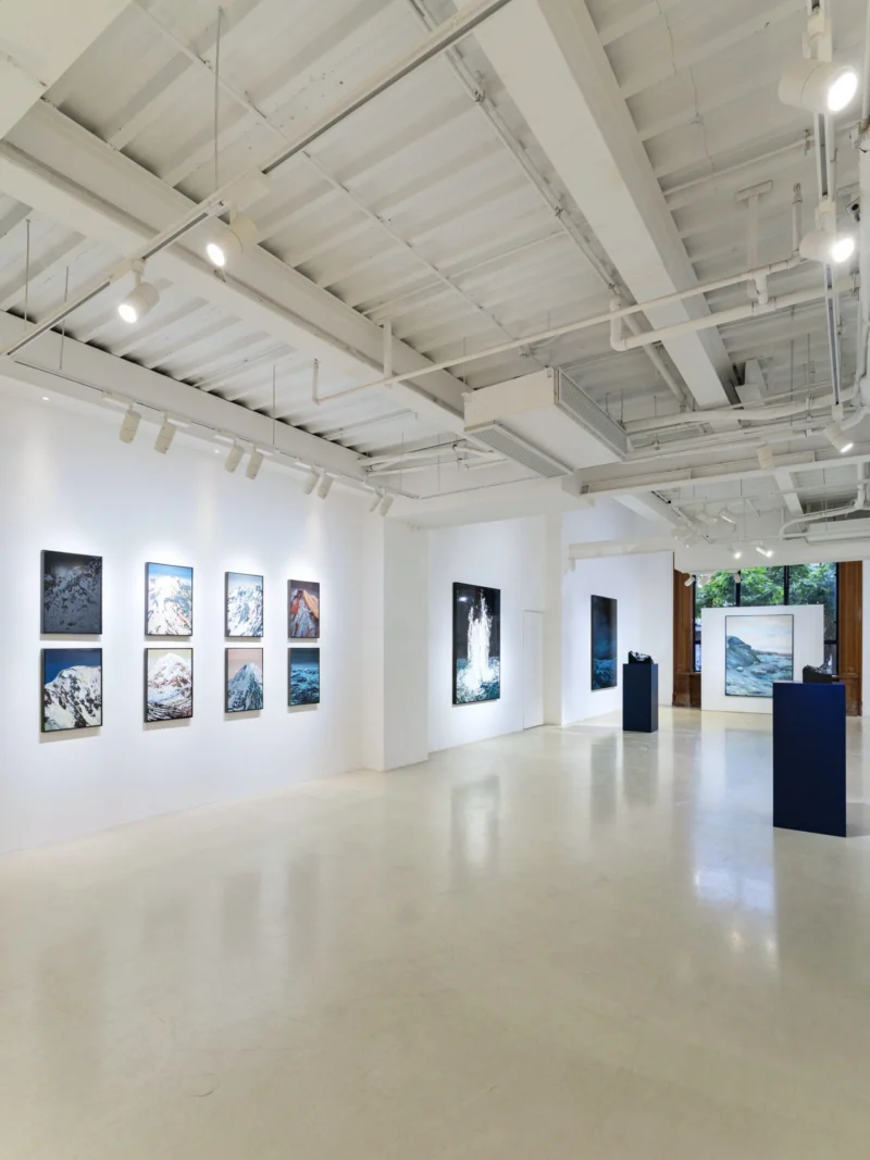 Installation shot from Sven Drühl: Hyper Landscape - Beyond the Sea of Fog, @ Bluerider ART