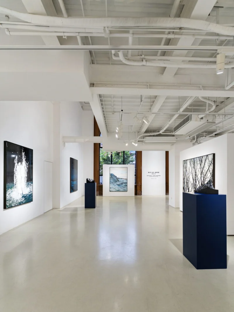 Installation shot from Sven Drühl: Hyper Landscape - Beyond the Sea of Fog, @ Bluerider ART