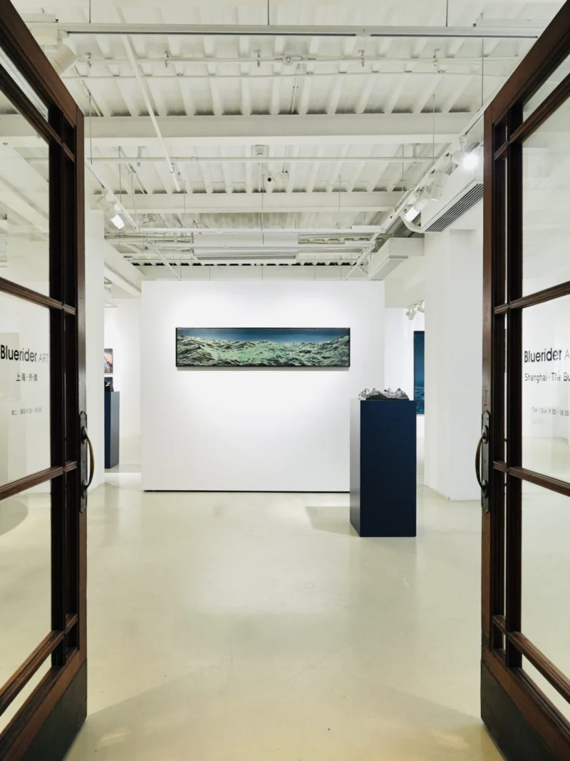 Installation shot from Sven Drühl: Hyper Landscape - Beyond the Sea of Fog, @ Bluerider ART