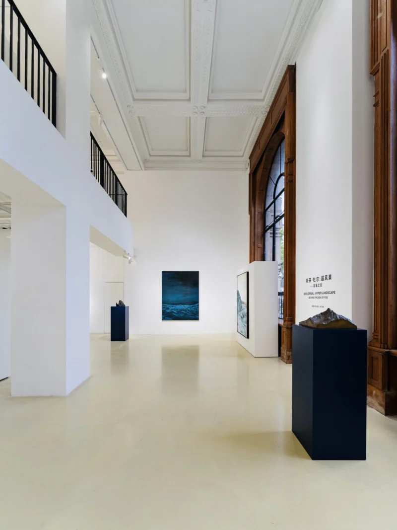 Installation shot from Sven Drühl: Hyper Landscape - Beyond the Sea of Fog, @ Bluerider ART