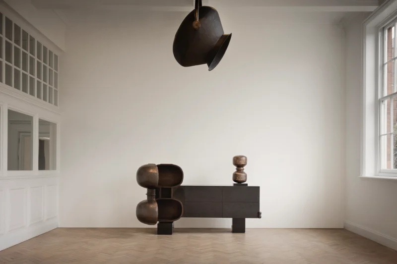 Installation shot from Ashiesh Shah: Taamr, @ Carpenters Workshop Gallery