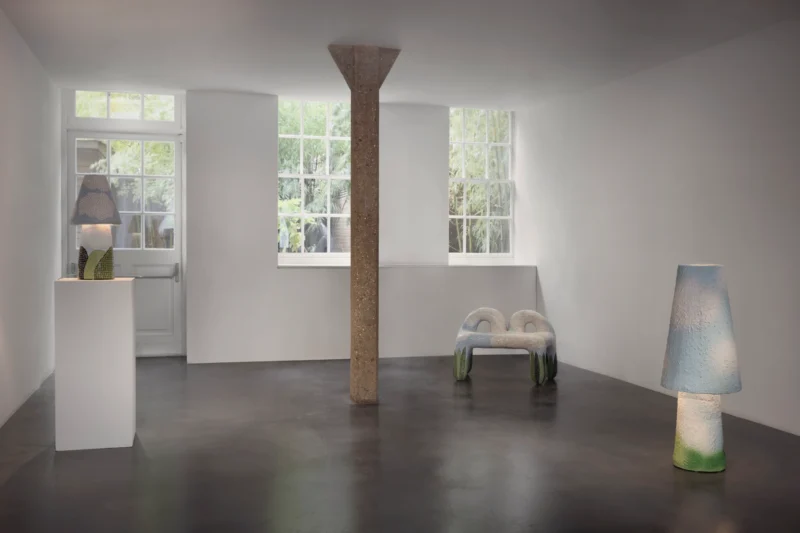 Installation shot from Léa Mestres X Martin Laforêt: Small Car, Big Windows, @ Carpenters Workshop Gallery